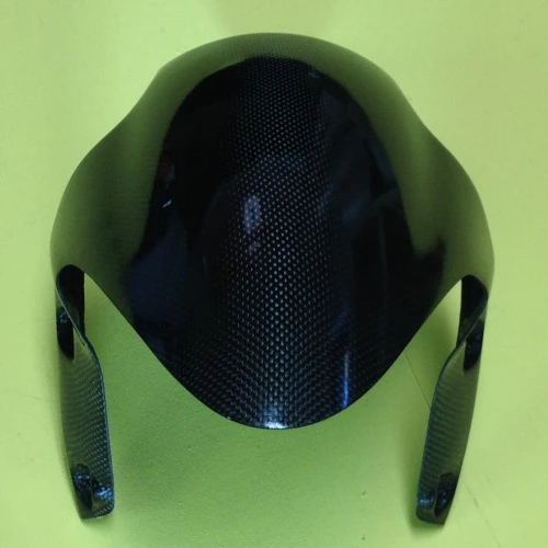 Front mudguard | glossy plain carbon