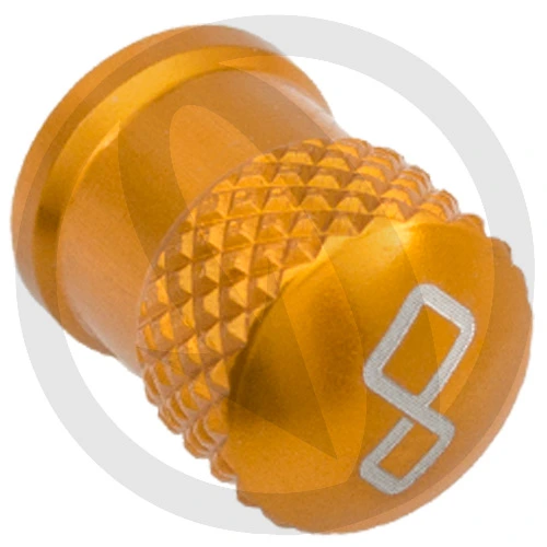 Gold wheel valve cap | Lightech