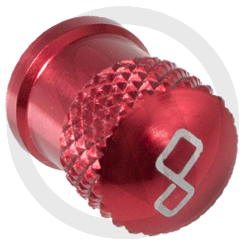Red wheel valve cap | Lightech