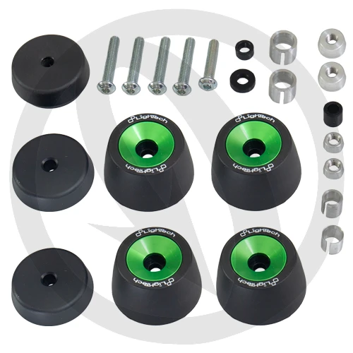 Green wheel axle sliders set | Lightech
