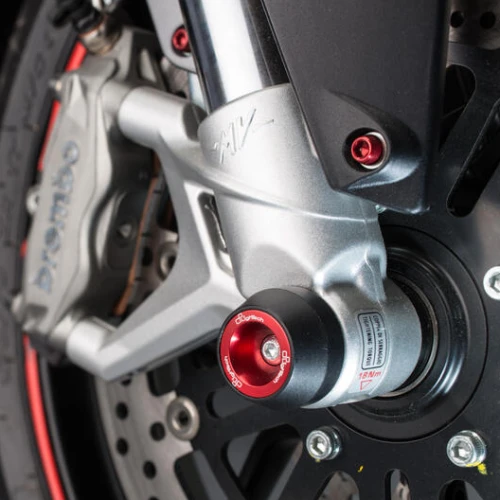 Kit protezioni perno ruota anteriore rossi | Lightech