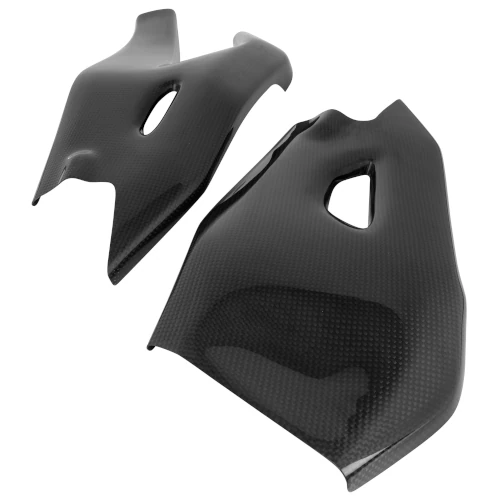 Couple of swingarm guards | glossy plain carbon