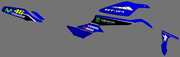 Kit adesivi Yamaha MT-07 12