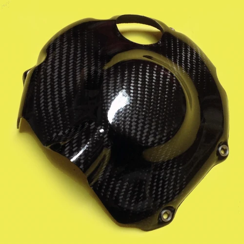 Clutch cover guard | glossy plain carbon