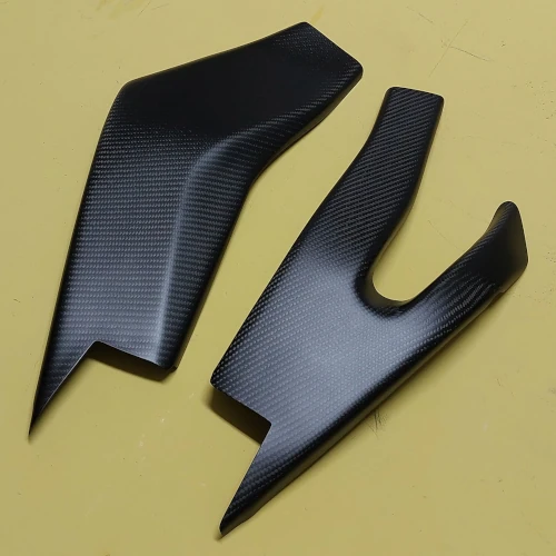 Couple of swingarm guards | glossy plain carbon