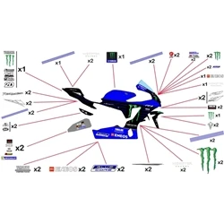 Stickers Yamaha Monster MotoGP 2022
