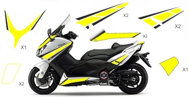 Stickers replica Yamaha 50th Anniversary yellow