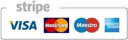 Stripe | VISA | VISA Electron | MasterCard | Maestro | American Express | UnionPay